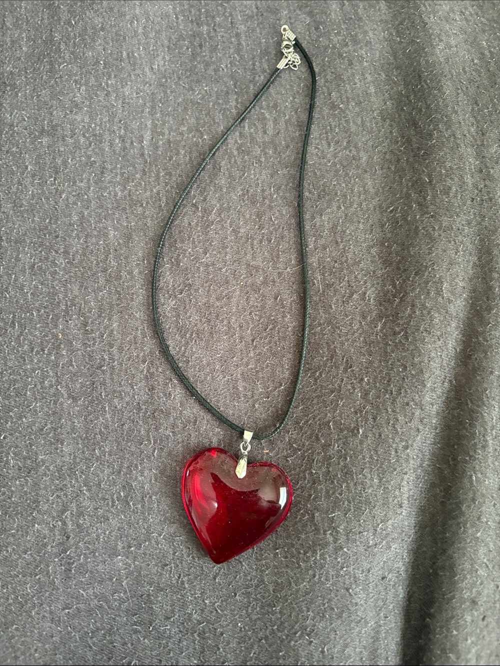 Red Heart Pendant Necklace - Women Jewelry